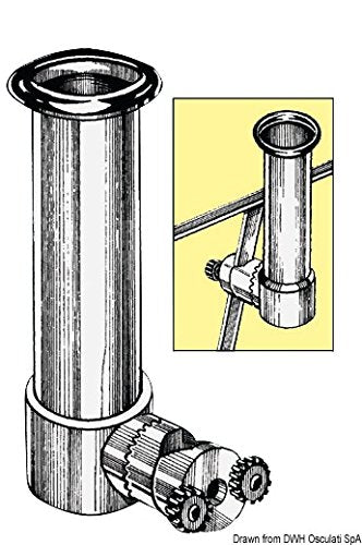 OSCULATI Portacanna pulpito Inox 20/30 mm