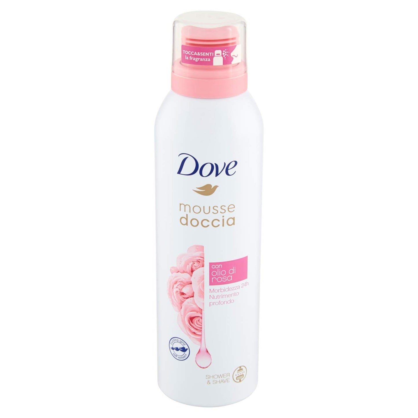 Dove Mousse Doccia Schiuma Surgras all' Olio di Rosa
