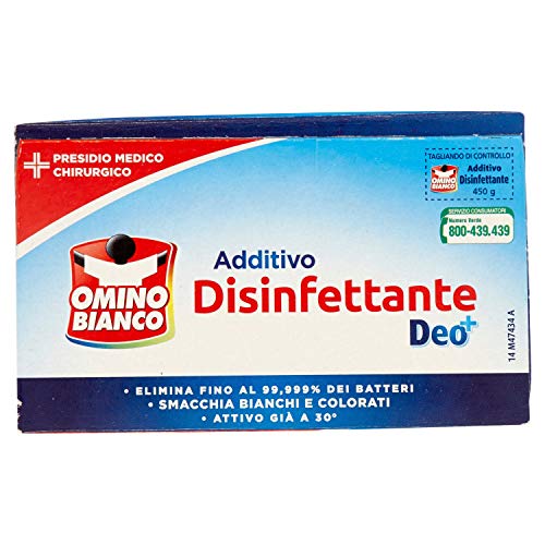 Omino Bianco - Additivo Disinfettante, Polvere Battericida e Virucida per bucato - 450 g parent