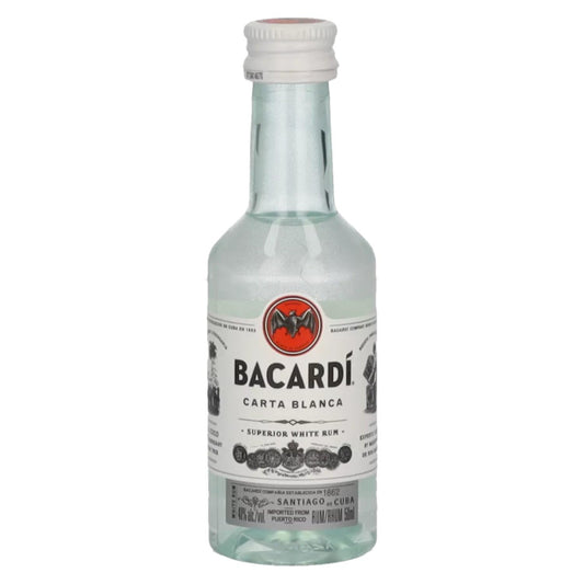 Bacardi Ron Carta Blanca Superior PET 40% Vol. 0,05l