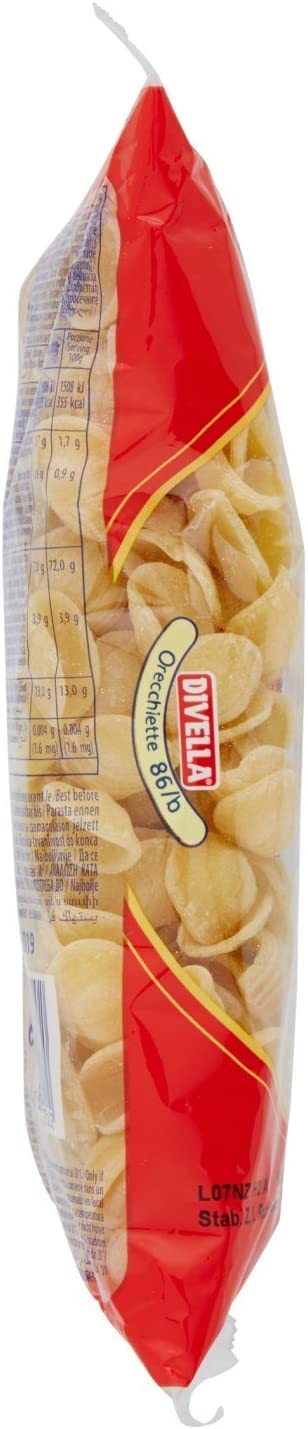 10 Pasta Divella 100% Italiana N ° 86/b Orecchiette 500 gr