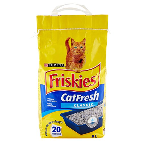 Purina Friskies Lettiera gatto Cat Fresh Classic, 1 Confezioni da 5 kg (8l)