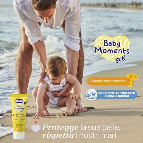 Chicco Spray Solare Protezione SPF 50 + Per Bambini, Resistente all'Acqua