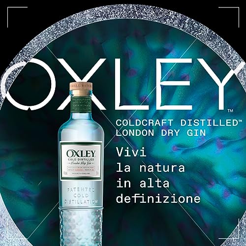Oxley Small Batch Premium Gin, 47% Vol., 70cl / 700ml, distillato a freddo a temperature glaciali per esaltare al massimo i botanical