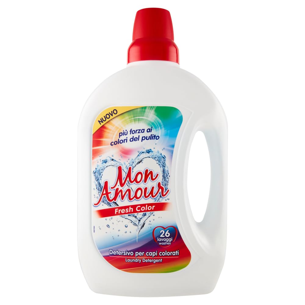 FELCE AZZURRA Mon Amour Fresh Color Detersivo, detersivo liquido per vestiti colorati, 26 lavaggi, 1,560 l