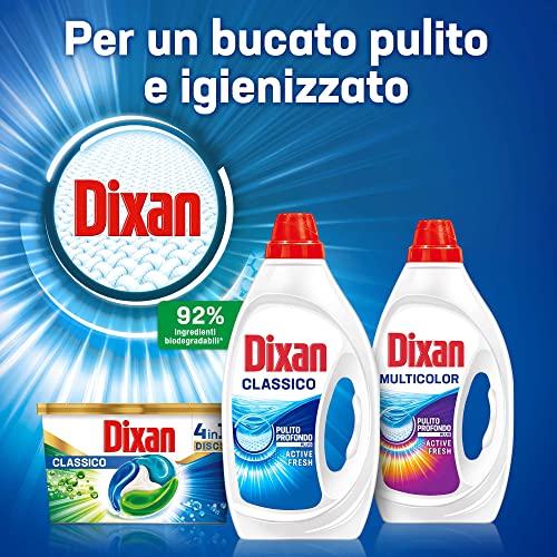 Dixan Detersivo Lavatrice Liquido Pulito & Igiene, 25 Lavaggi, 1250ml