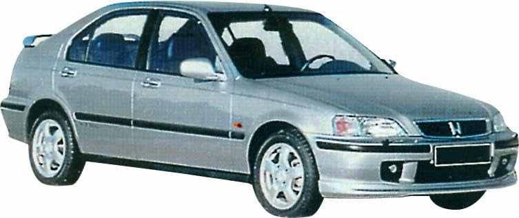 CG94 Maniglia Esterna Posteriore Senza Foro Compatibile con HòNDA Civic 1995 Nera Liscia Parte SX