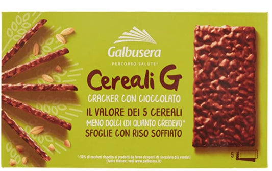 3 x 150gr Galbusera Cereali G Cracker al cioccolato