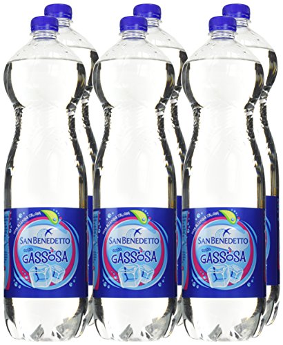 San Benedetto, Gassosa, 6x1,5 L, Dissetante e Frizzante, a Basso Contenuto di Zuccheri, Bevanda Analcolica