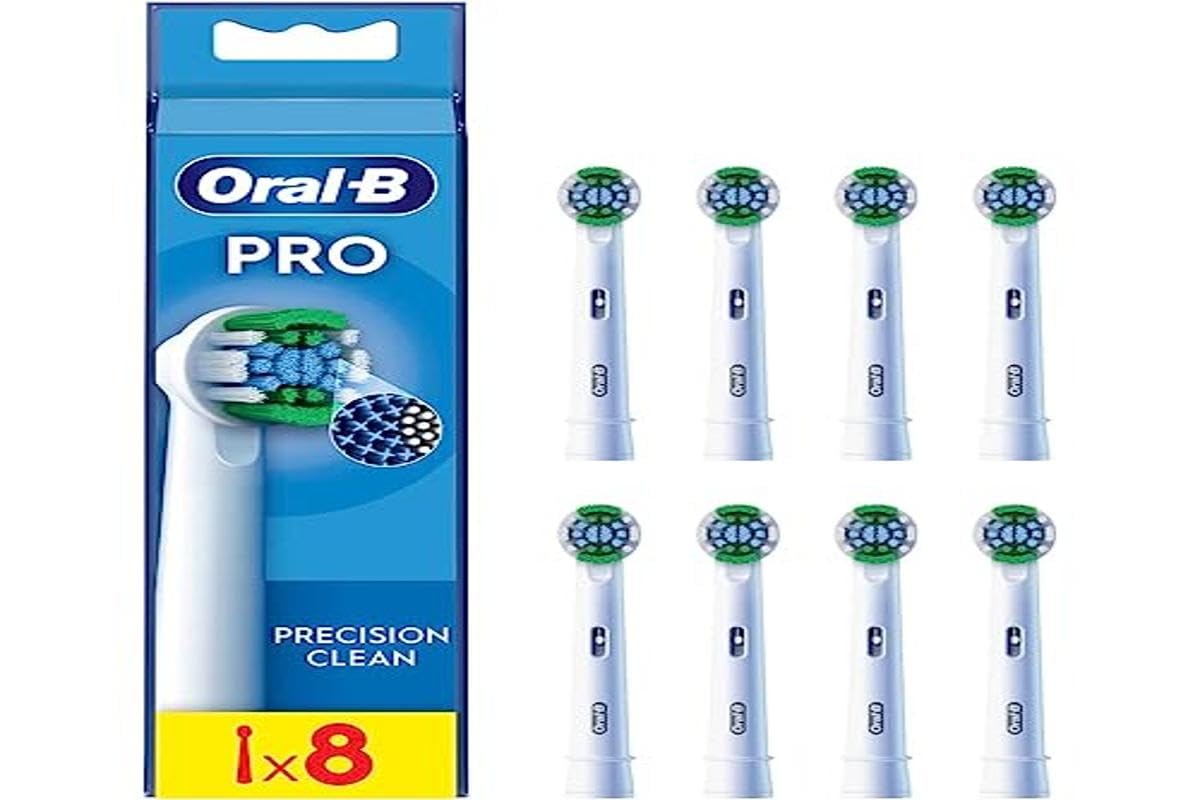 Oral-B Precision Clean Testine di Ricambio per Spazzolino Elettrico, Bianco, 3 Pezzi, Versione Vecchia