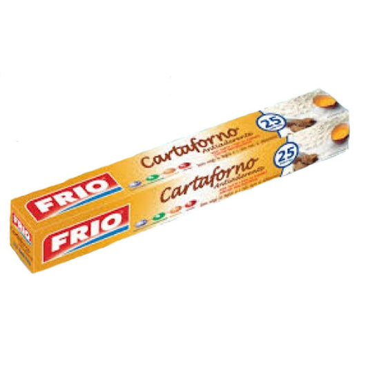 Frio – Cartaforno Antiaderente in Fogli, 33 x 38 cm – 25 fogli – [Confezione da 8]