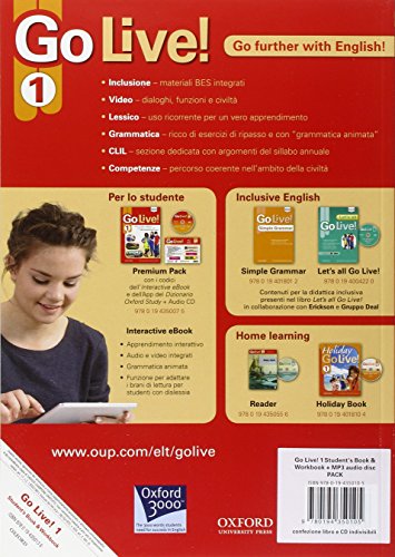 Go live. Student's book-Workbook-Extra. Per la Scuola media. Con espansione online: Go live. Student's book-Workbook-Extra. Per la ... Book, Workbook, Ebook, [Lingua inglese]: Vol. 1
