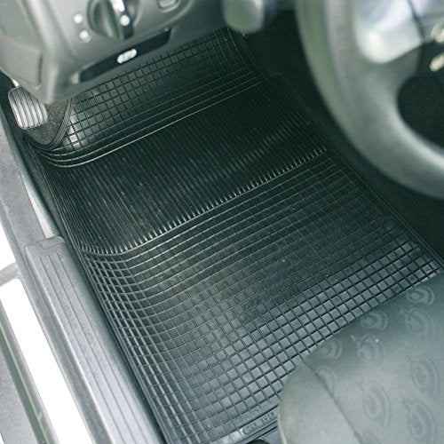 Bottari 14042 Set 4 Tappeti Auto Bingo in Gomma, Universali, Nero