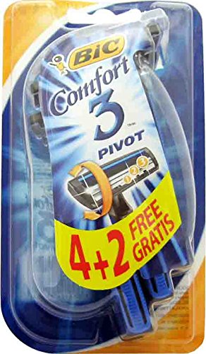 20 x BIC Rasoio Usa&Getta Comfort 3 Pivot 6 Pezzi