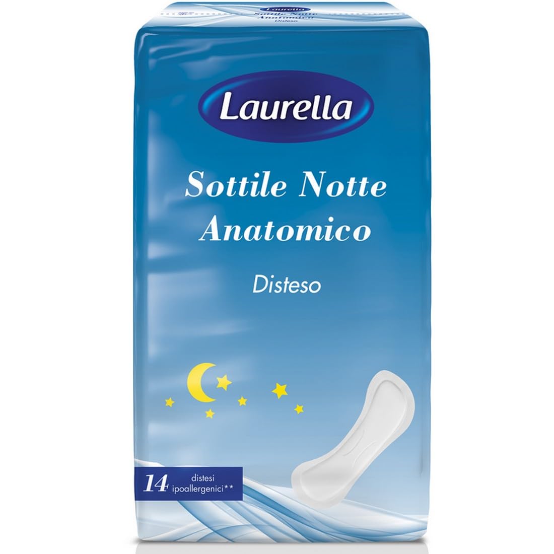 LAURELLA SOTTILE NOTTE ANATOMICO DISTESO 14PZ.IPOALLERGENICO