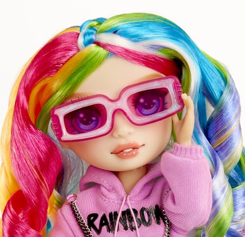 Rainbow High Creative Crystals Bella - Bambola Fashion Rosa da 28 cm con Kit per Accessori di Cristallo, Anello per Te, Fai da Te, Gioco in Resina, Regalo per Bambini età 8+, Non COMMESTIBILE