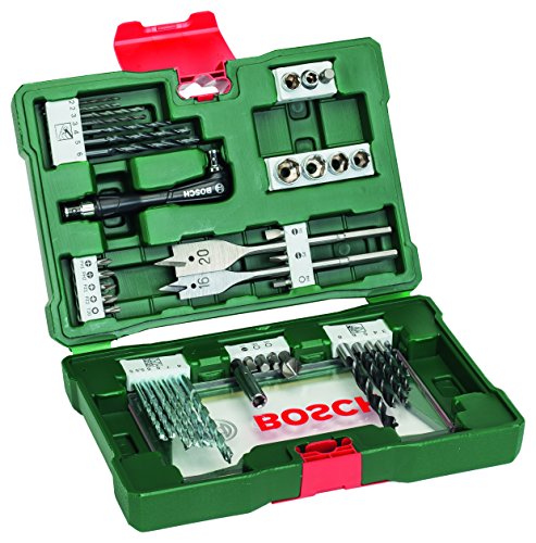 Bosch Professional Set Punte e Bit per Legno, Pietra e Metallo, Accessori per Utensili di Foratura e Avvitamento