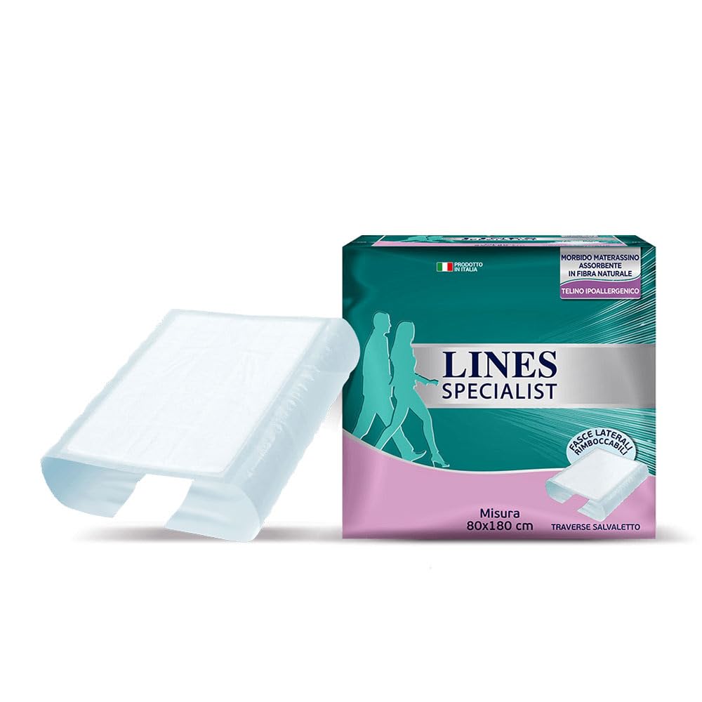 Lines Specialist Traversa, 26 Assorbenti per Incontinenza Uomo e Donna, 80x180 cm
