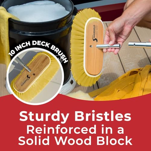 Shurhold Deck Brush with Soft Yellow Polystyrene Bristles