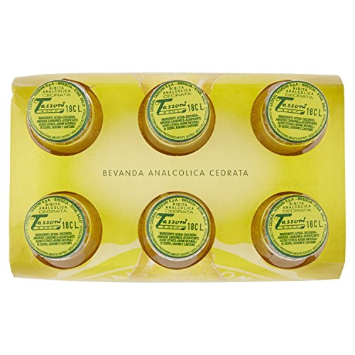 Tassoni - Cedrata Soda, 180 ml (Pacco da 6)