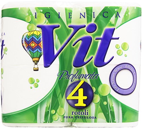 Vit - Carta Igienica, Profumata, Pura Cellulosa, 2 Veli - 4 rotoli