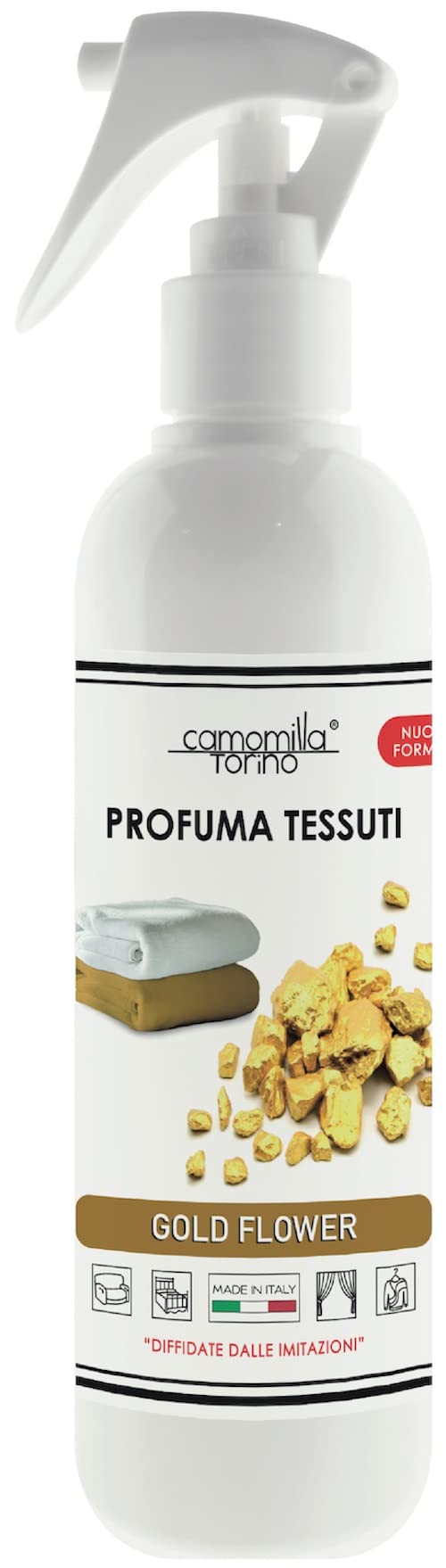 Deo Spray Tessuti Linea 250 ml. 16 Fragranze Italy (Gold Flower)