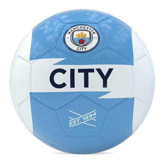 Manchester City - Palla da calcio con linee, taglia 5