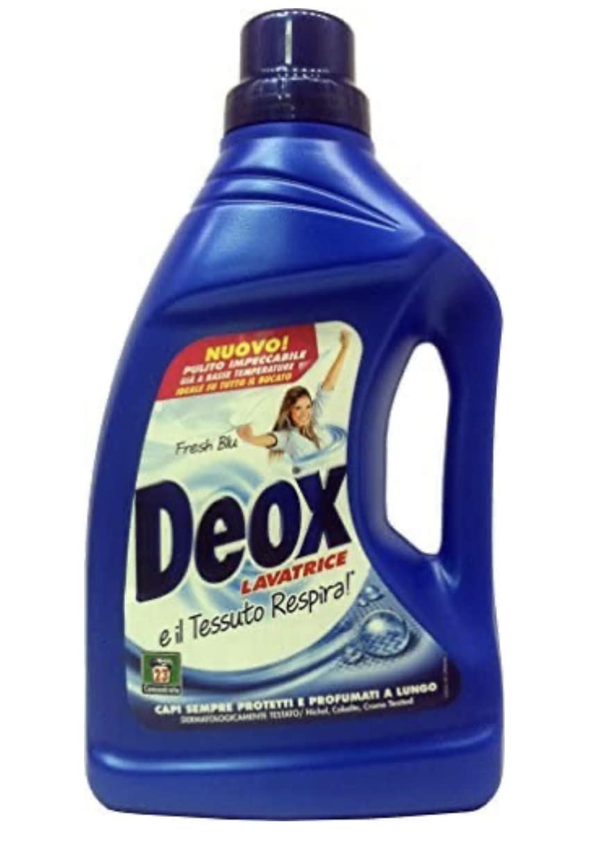6 x DEOX Lavatrice Liq.Freschezza D'Aurora Blu 20+3 Lavag.1518Ml