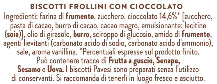Pavesi Biscotti Frollini Gocciole Cioccolato, 12 Pack da 500 g Senza Olio di Palma