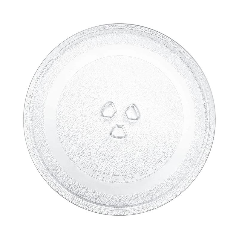 CG94 - Piatto Girevole Universale in Vetro per Forno a Microonde | ø25,5 cm, H 0,8 cm | 3 Punti di Fissaggio | Alta Qualità, Resistente alle Temperature