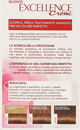 l'Oréal Paris Excellence Crema Colorante Triplo Trattamento Avanzato, 5.3 Castano Chiaro Dorato