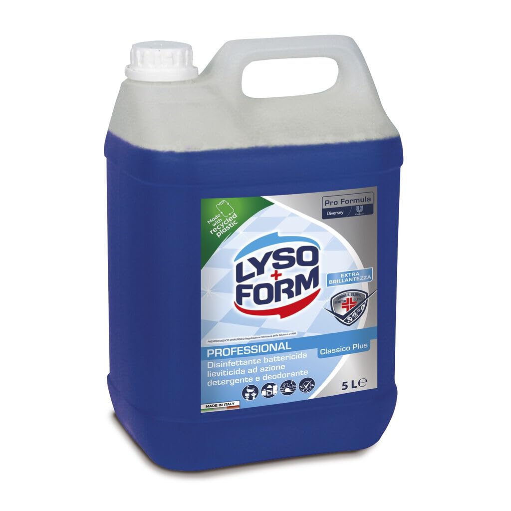 Lysoform Pro Formula Classico Plus 5L - Disinfettante ad azione detergente e deodorante, Pulizia per tutte le Superfici e Pavimenti