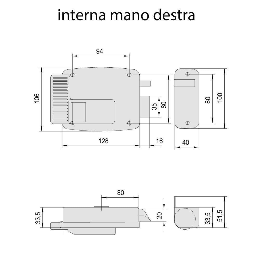 CISA - Serratura Elettrica da Applicare
