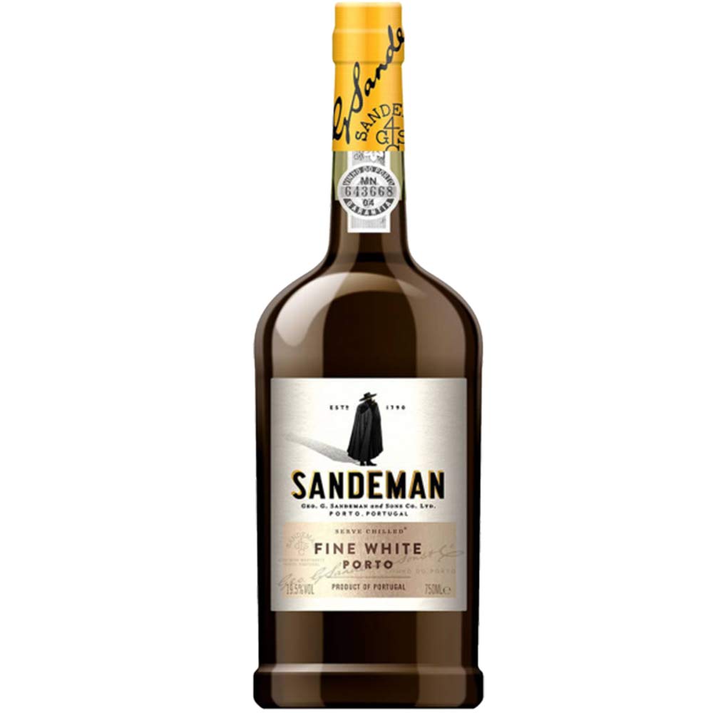 Porto Sandeman Fine White | 6 Bottiglie 75cl | Vino Bianco Liquoroso Tipico del Portogallo | Long Drink | Idea Regalo