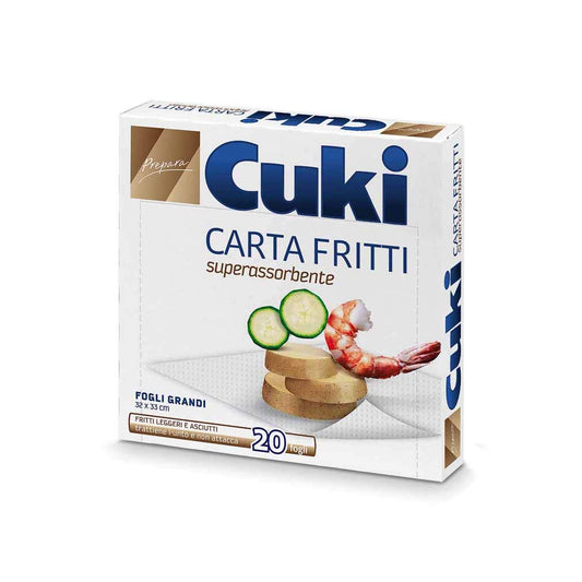 Cuki - Carta Fritti, Superassorbente, 20 Fogli - [confezione da 6]