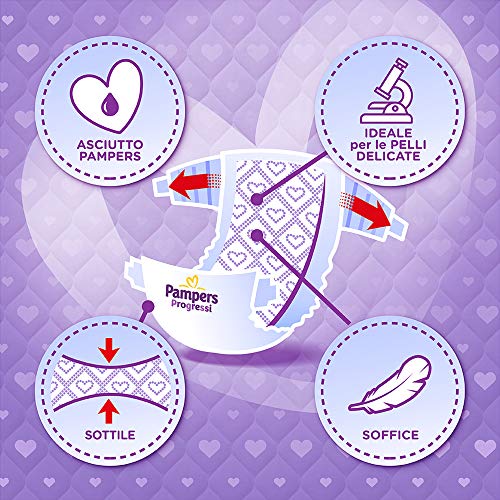 Pampers Progressi Junior, 114 Pannolini, Taglia 5 (11-25 Kg)