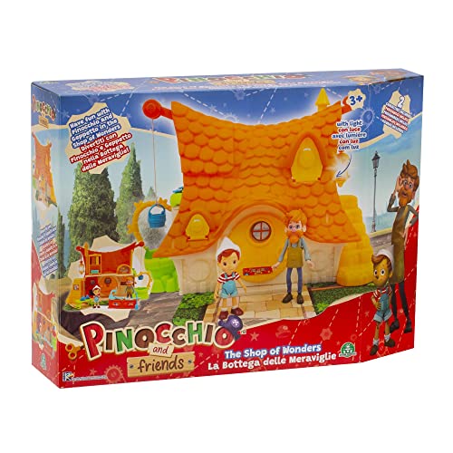 Giochi Preziosi Pinocchio - Playset Con Doppia Ambientazione La Casa E Il Negozio Di Giocattoli Di Geppetto Con 2 Personaggi Inclusi, Per Bambini A Partire Dai 3 Anni, PNH05000
