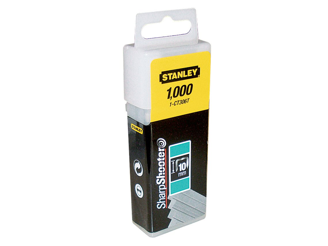 STANLEY 1-CT306T Graffette Tipo CT, Set di 1000 pz, 10 mm