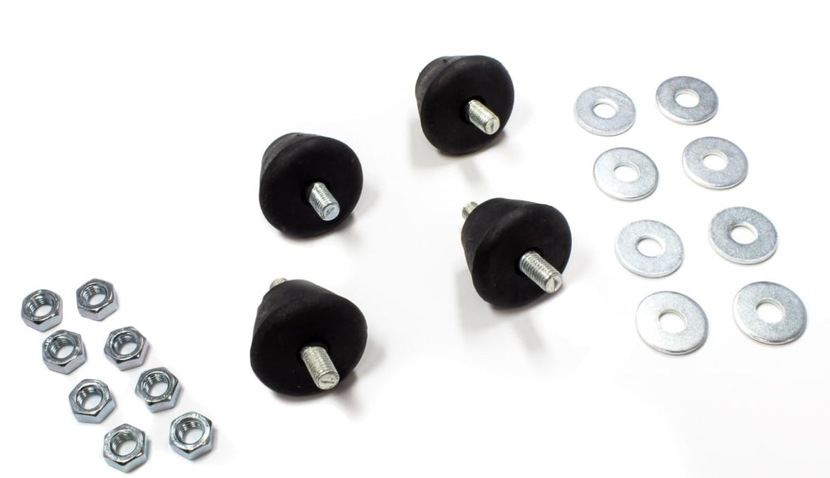 CG94 - Kit Antivibranti per Condizionatore AG-35 | 4 Ammortizzatori Universali, 8 Rondelle, 8 Dadi | Accessori Climatizzazione | Antivibrazione Motore Esterno