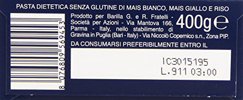 Barilla - Ditalini Rigati, Senza Glutine, Cottura 9 Minuti - 7 pezzi da 400 g [2800 g]