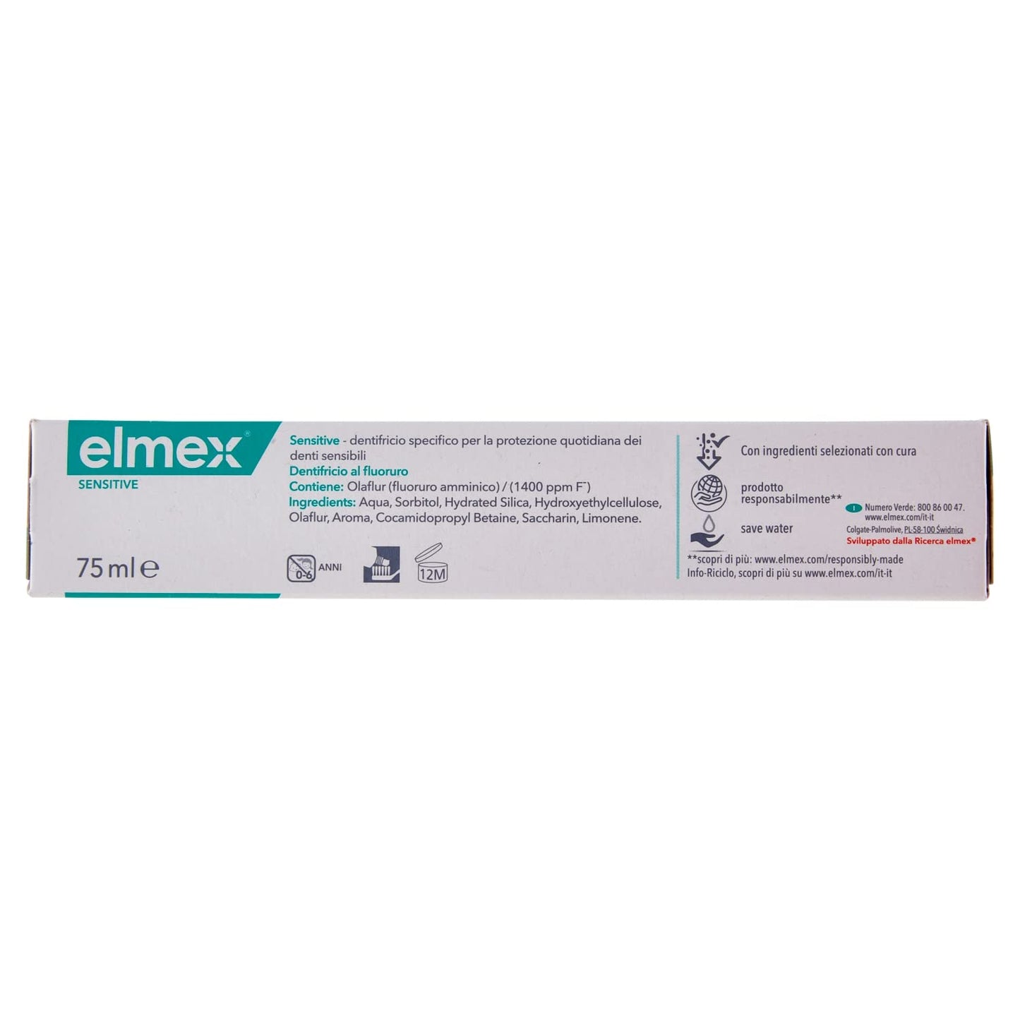 Elmex Dentifricio Sensitive Denti Sensibili, 75ml