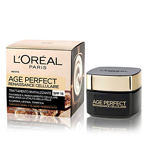 L'Oréal Paris Age Perfect Renaissance Cellulaire Crema Viso Antirughe Ricostituente Giorno, Pelli Mature, 50 ml