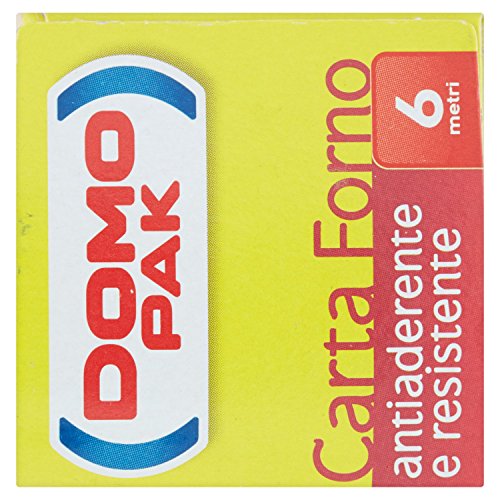DomoPak - Carta Forno, Antiaderente e Resistente Larghezza 36 Centimetri - 6 Metri