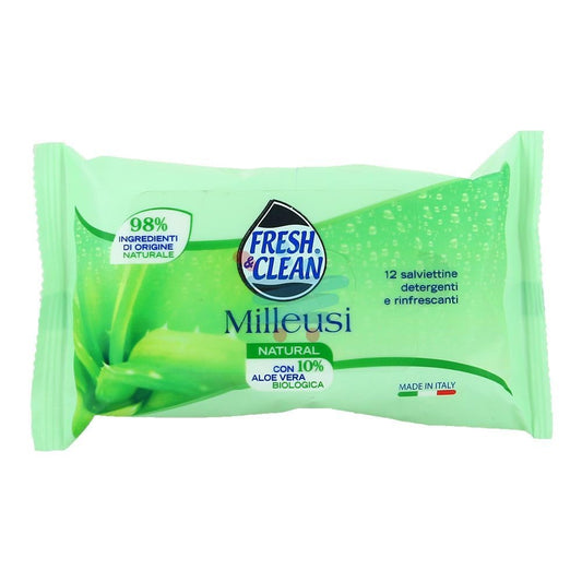 Fresh & Clean Salviette Aloe vera igenizzante Pz.12