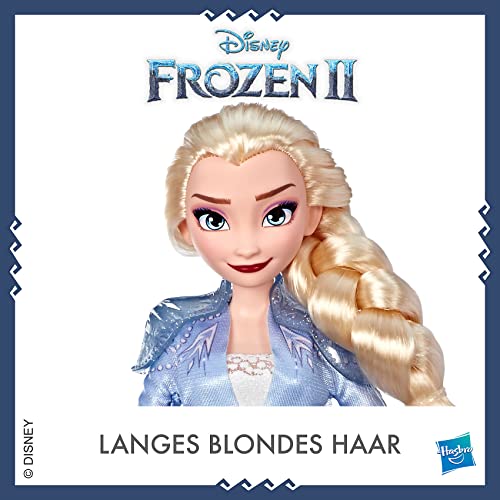 Disney Frozen Elsa Fashion Doll With Long Blonde Hair and Blue Outfit Inspired by Frozen 2 – Toy for Kids 3 Years Old and Up