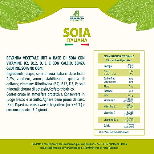 Granarolo 100% Vegetale Bevanda Soia Uht, 1000ml