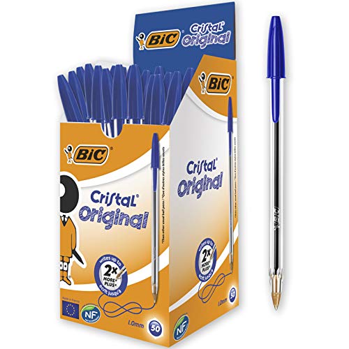 Bic Cristal Original Punta Media 1 mm Confezione 50 Penne