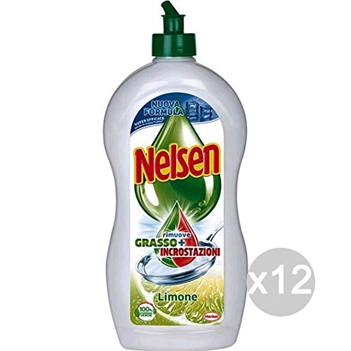 Nelsen Set 12 Piatti Limone A Freddo Ml 900 Detersivi E Pulizia della Casa