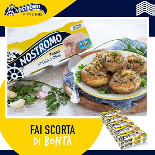 Nostromo - Tonno all'olio di oliva, 30 lattine da 70gr. Formato scorta da 10 confezioni. Fonte di proteine, senza conservanti.