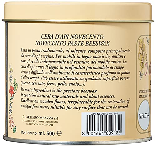 Novecento Y918 Cera d'Api, Neutro, 500 ml